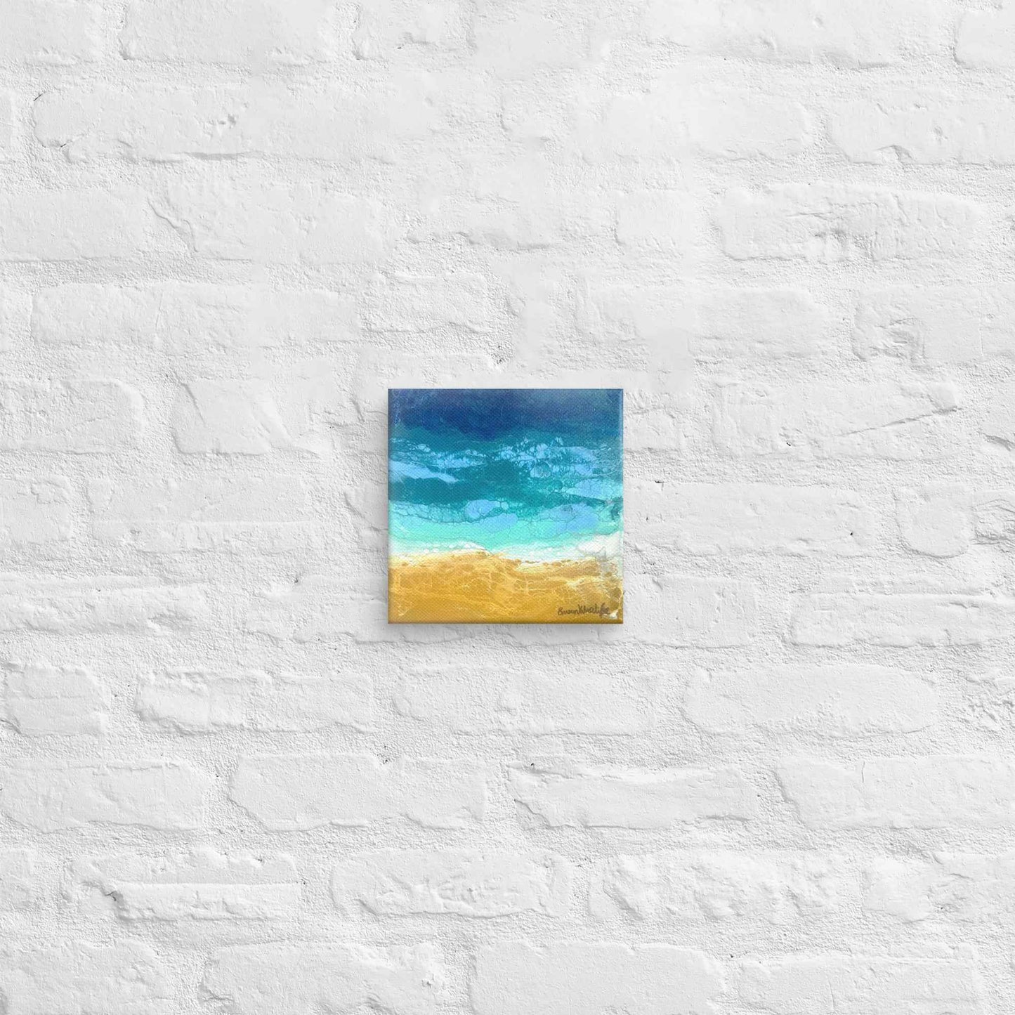 Canvas Print - Mystic Sea - Fluid Abstract Ocean Gold Art