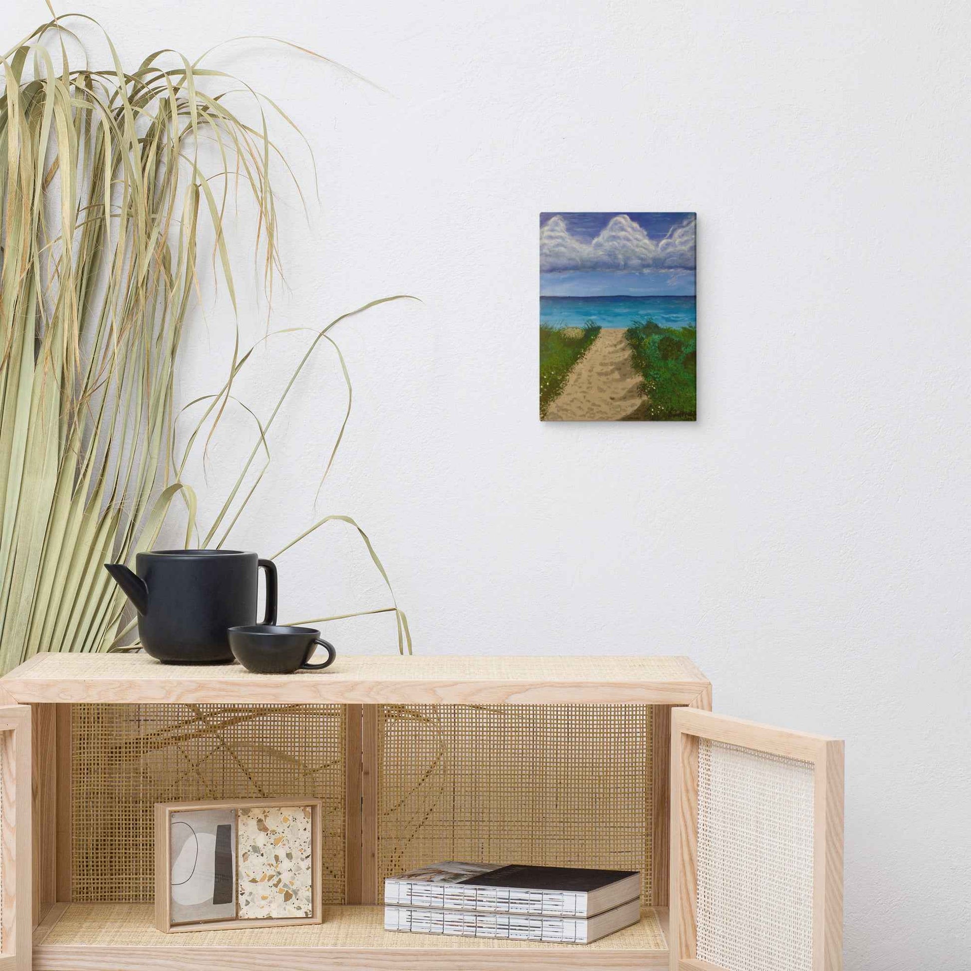 Canvas Print - Edge of Calm - Coastal Pathway Seascape - Eman's Gallery