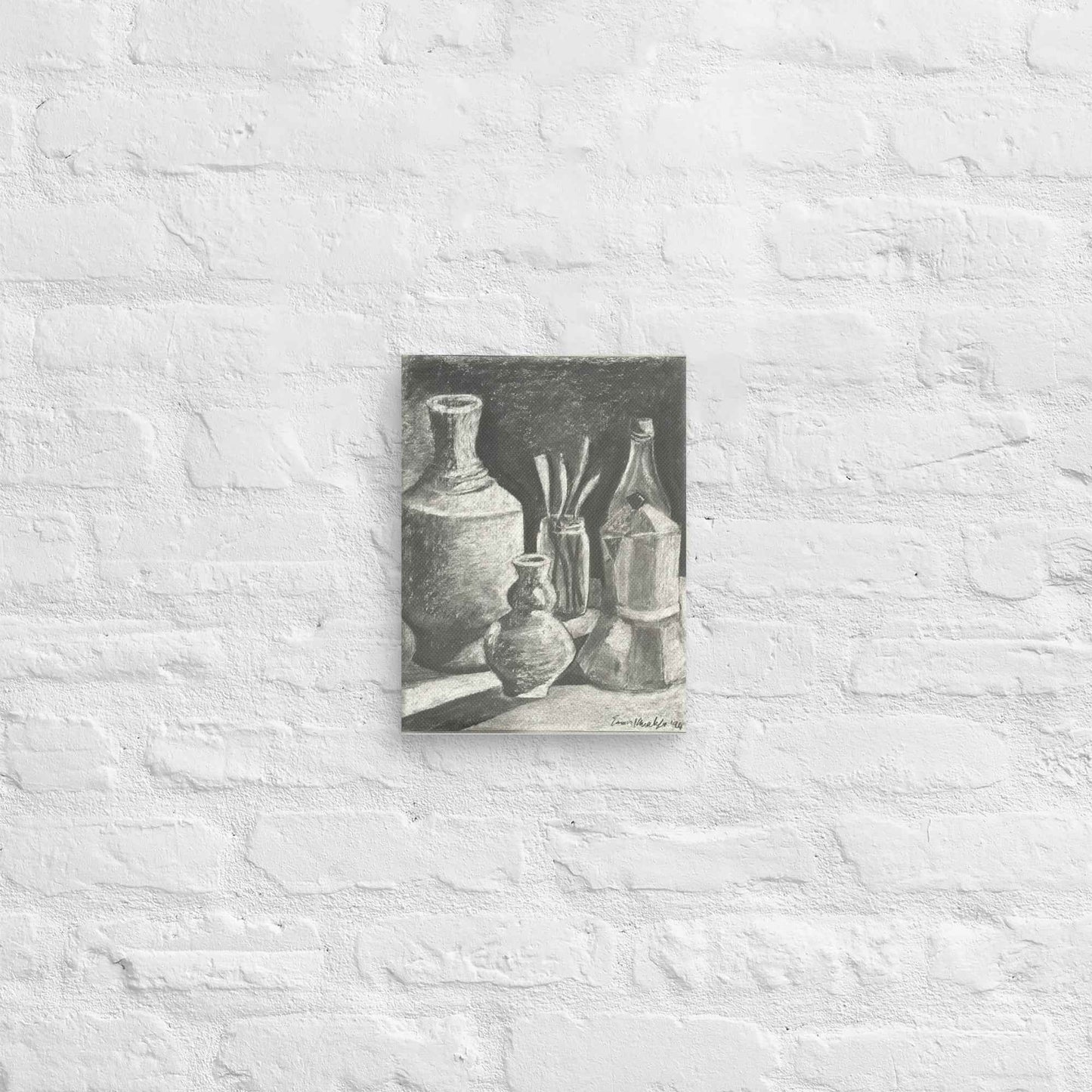 Canvas Print - Weight of Silence - Monochrome Still Life