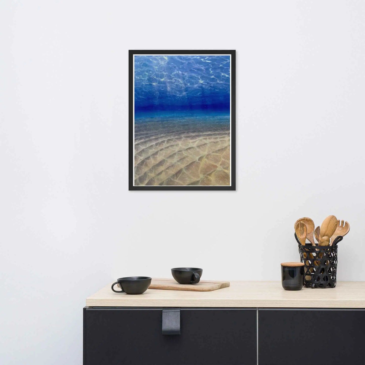 Framed Print - Hypnosis - Underwater Scene & Light - Eman's Gallery