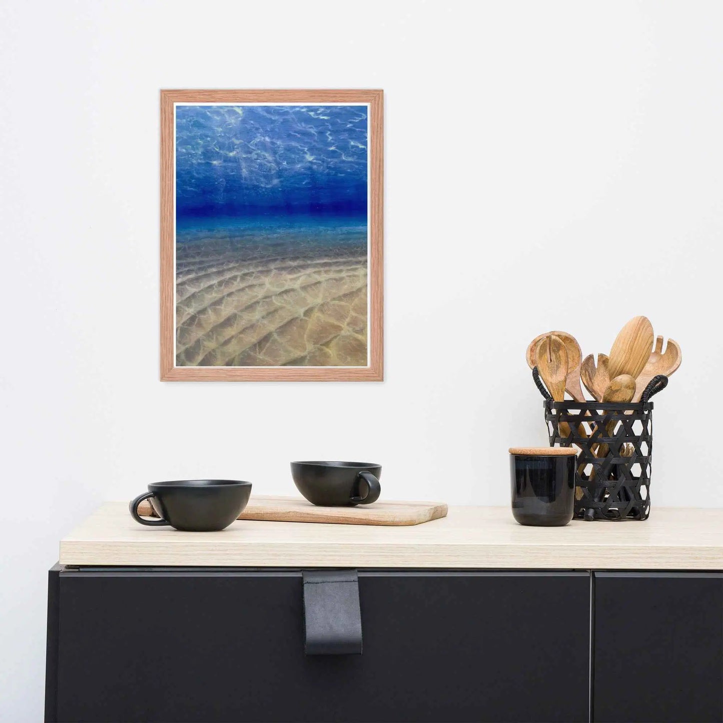 Framed Print - Hypnosis - Underwater Scene & Light - Eman's Gallery