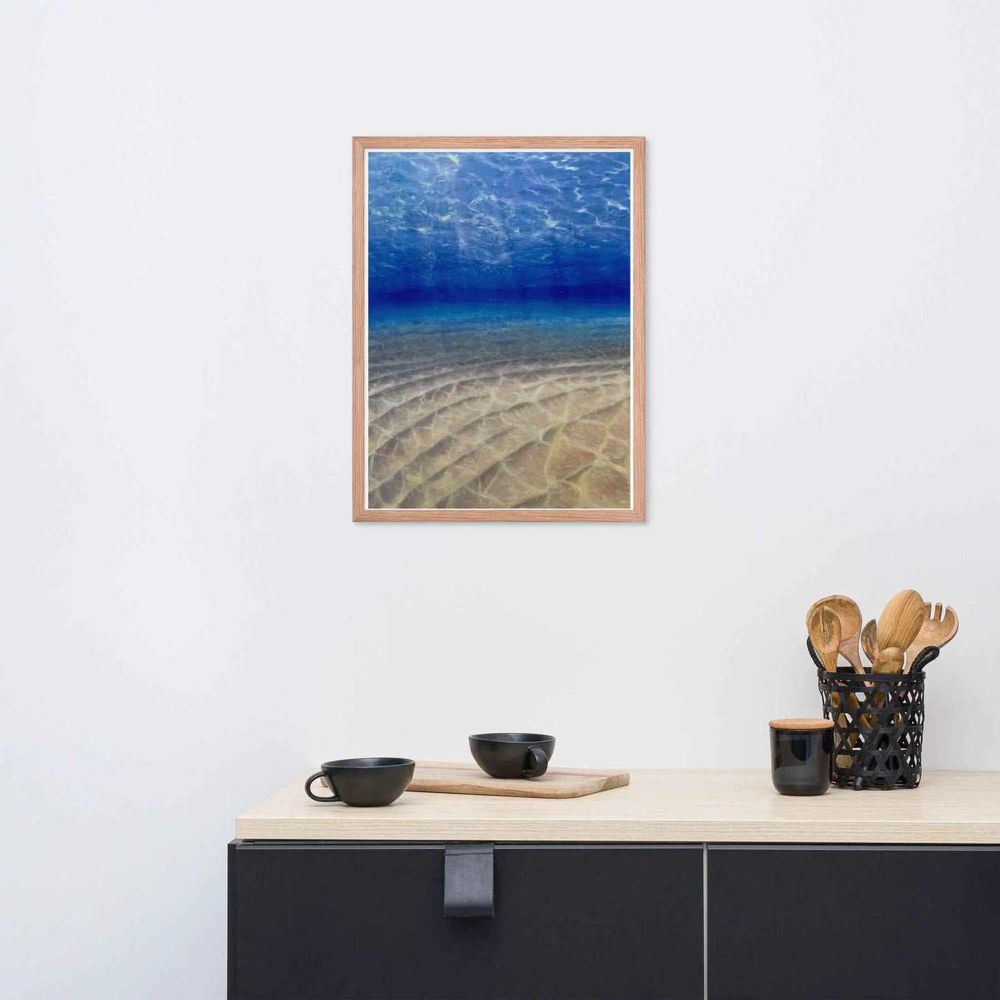 Framed Print - Hypnosis - Underwater Scene & Light - Eman's Gallery