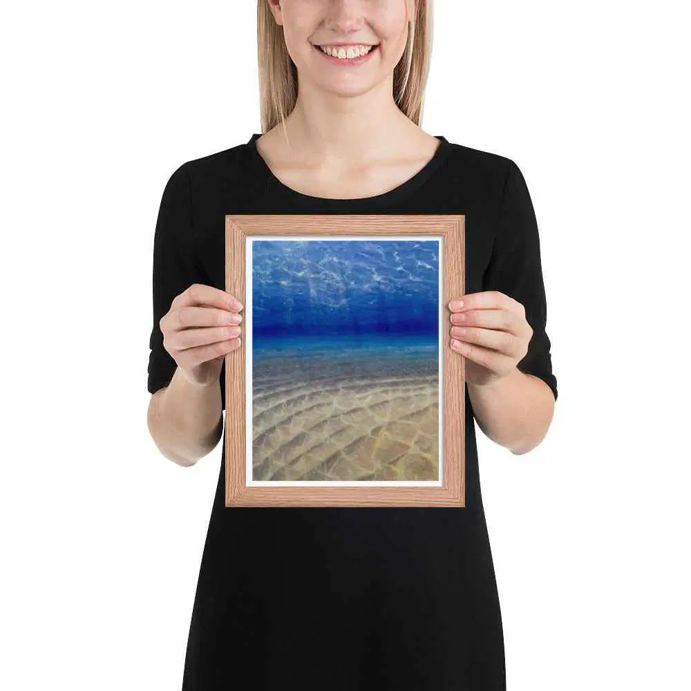 Framed Print - Hypnosis - Underwater Scene & Light - Eman's Gallery
