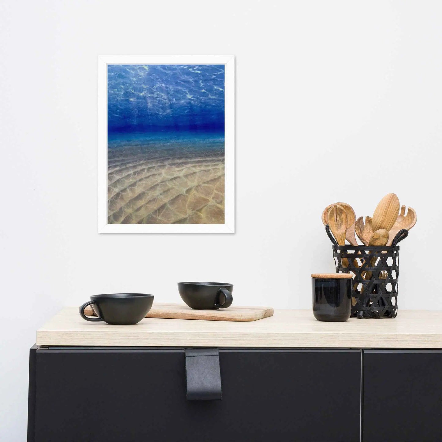 Framed Print - Hypnosis - Underwater Scene & Light - Eman's Gallery