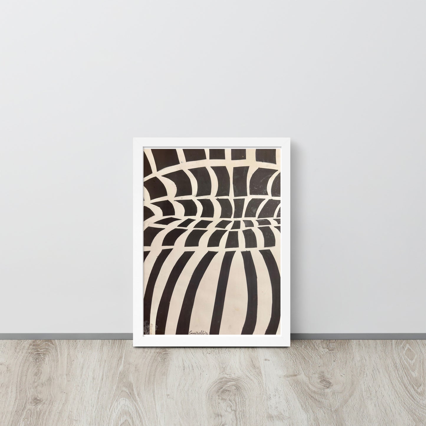 Optical Web - Framed Print on Paper