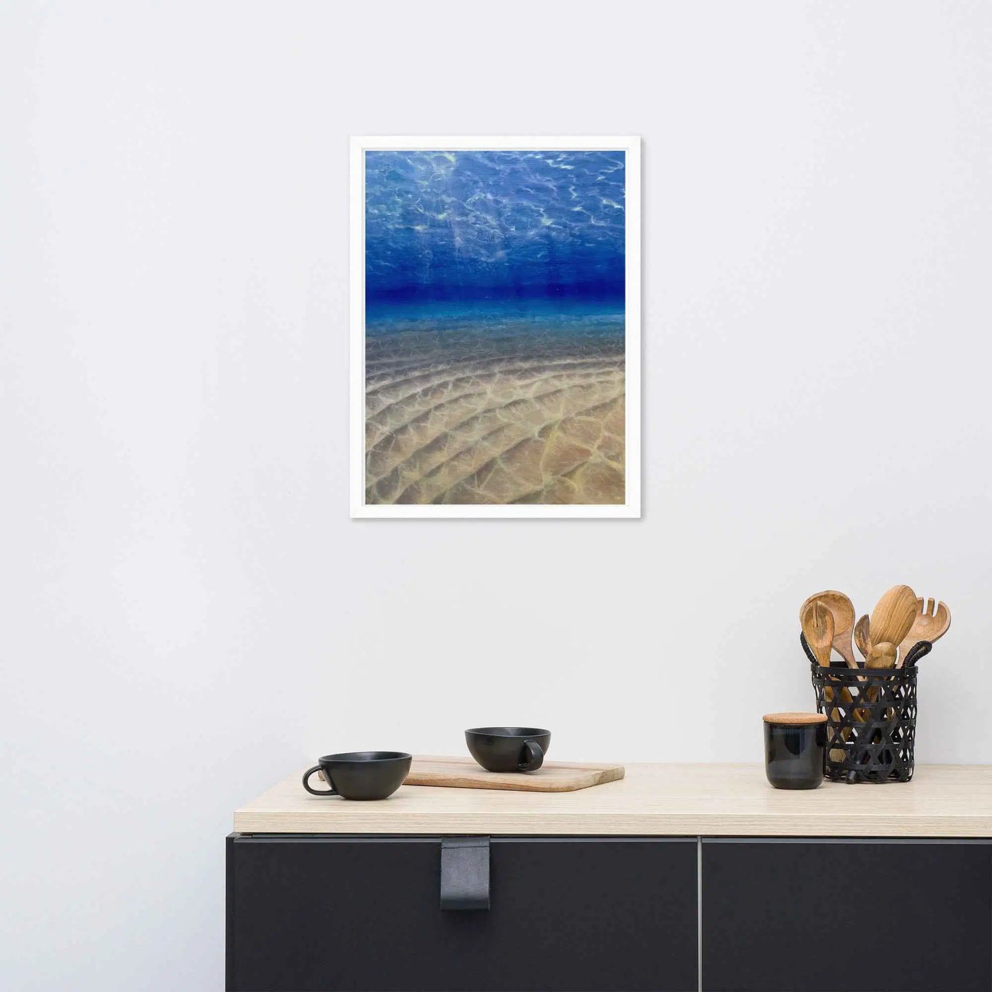 Framed Print - Hypnosis - Underwater Scene & Light - Eman's Gallery