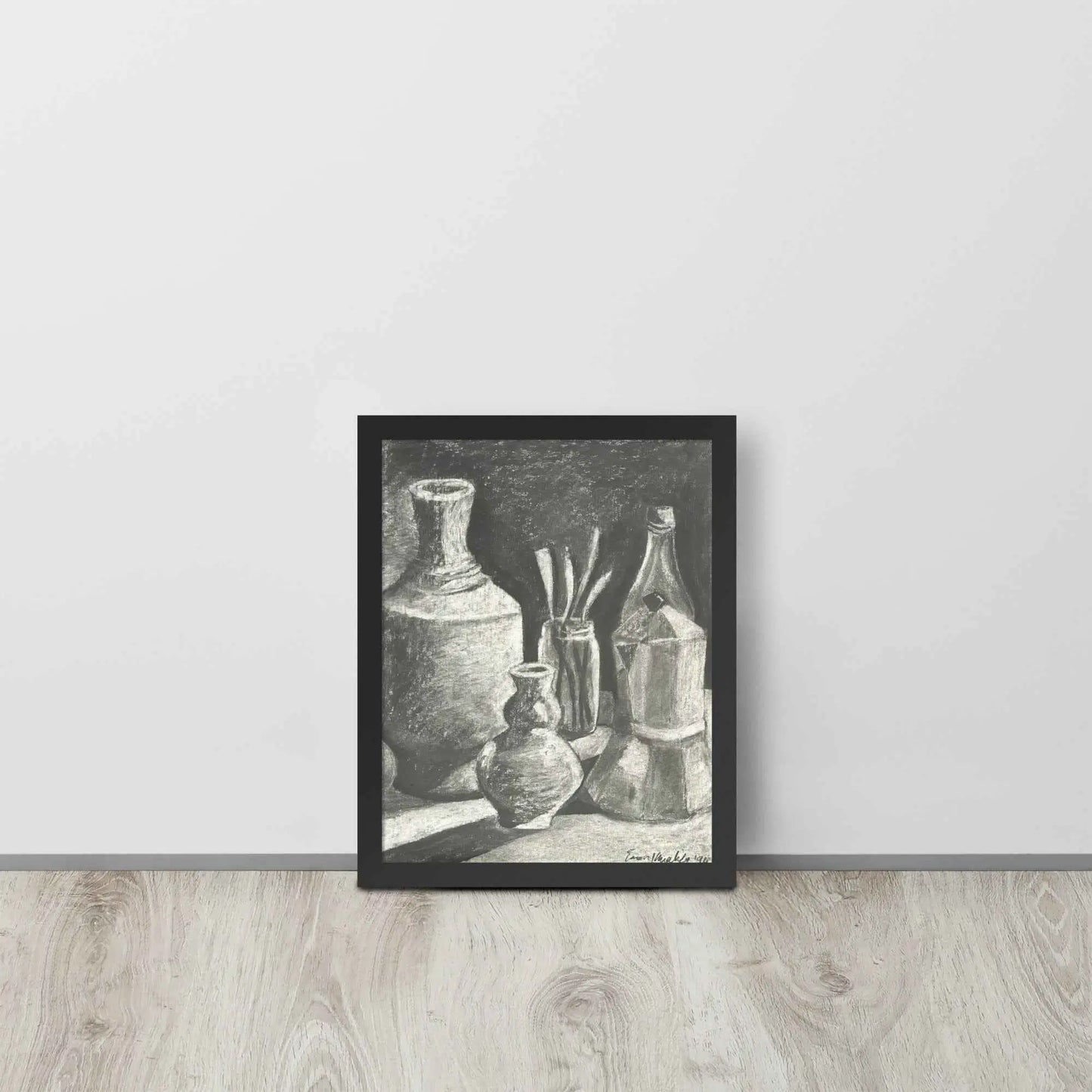 Framed Print - Weight of Silence - Monochrome Still Life