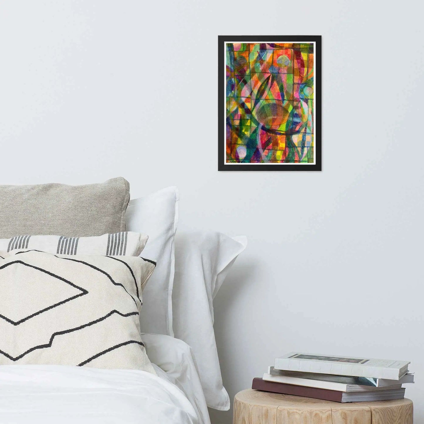 Framed Print - Organic Life - Abstract Colorful Geometric