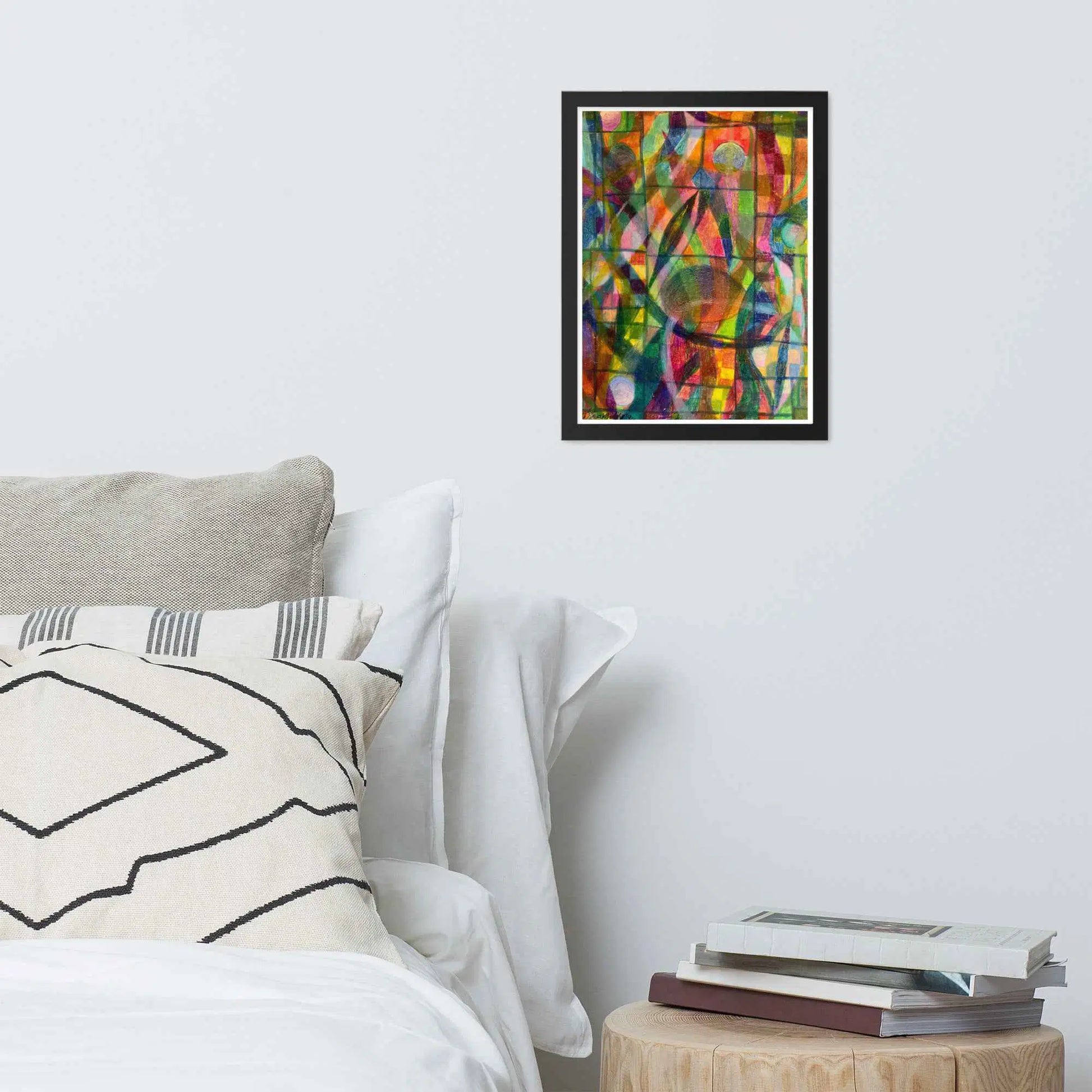 Framed Print - Organic Life - Abstract Colorful Geometric