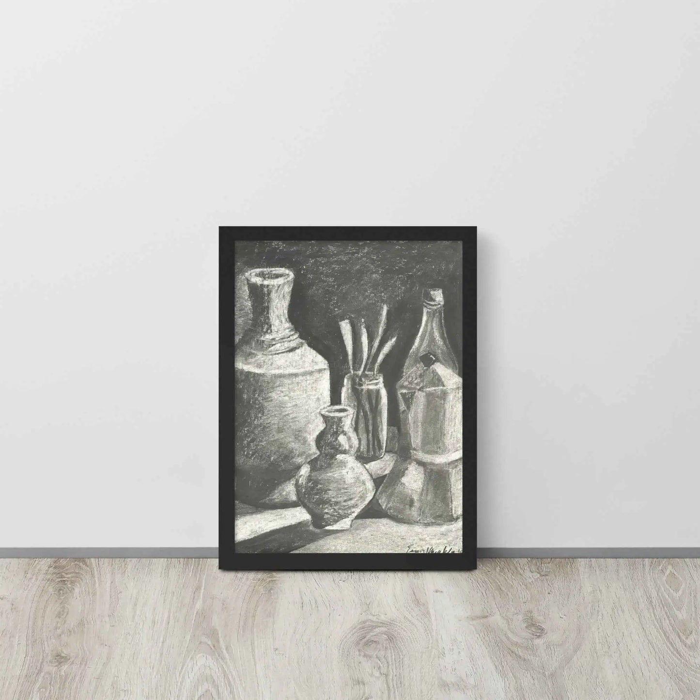 Framed Print - Weight of Silence - Monochrome Still Life