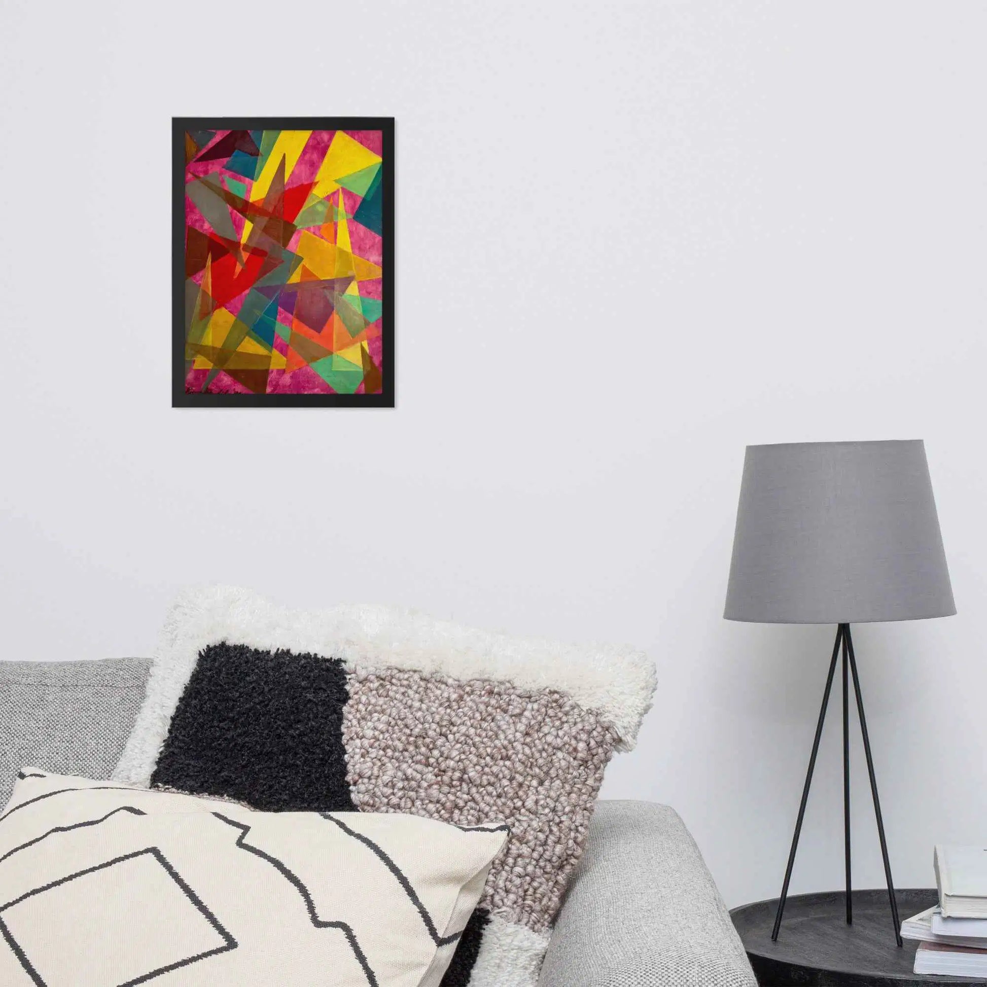 Framed Print - In The Wine Glass - Geometric Abstract