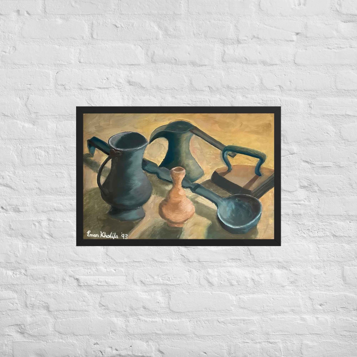 Framed Print - Genesis of Form - Still Life Rustic Vessels
