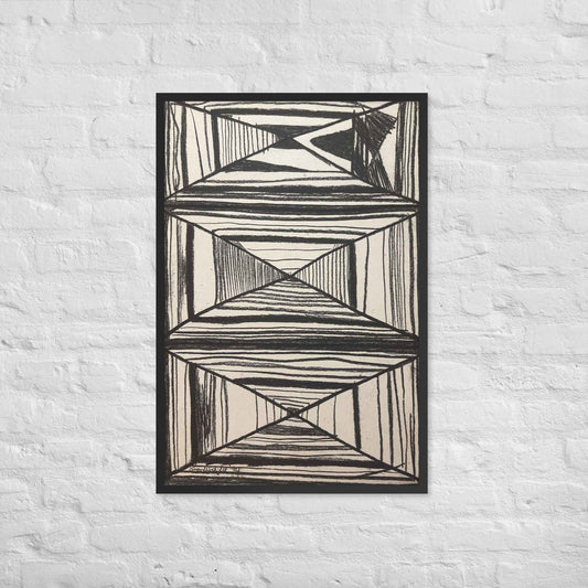 Framed Print - Deception - Geometric Op Art