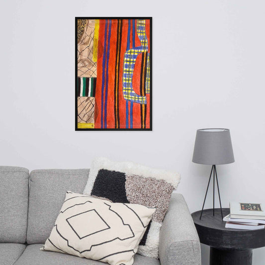 Framed Print - Palestine's Resilience - Geometric Abstract