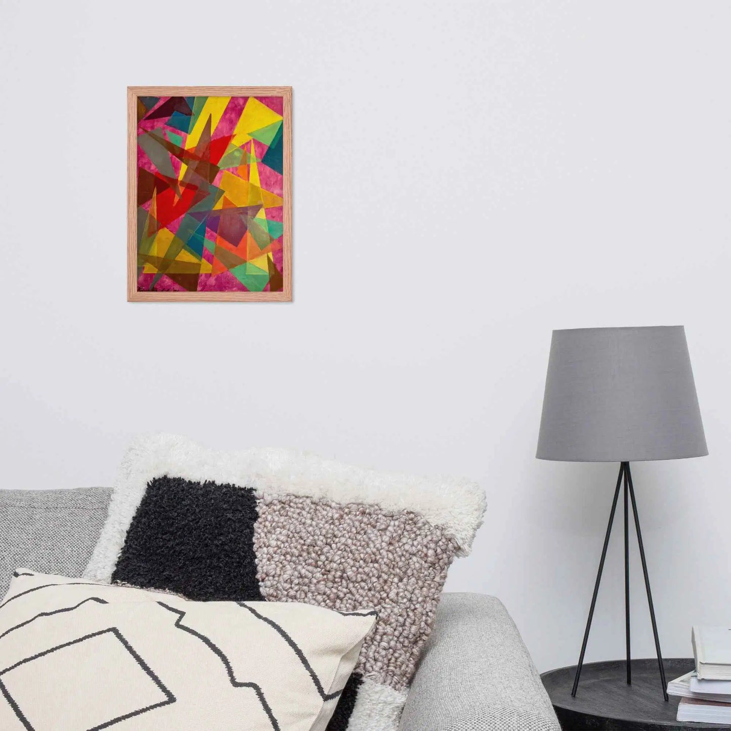 Framed Print - In The Wine Glass - Geometric Abstract
