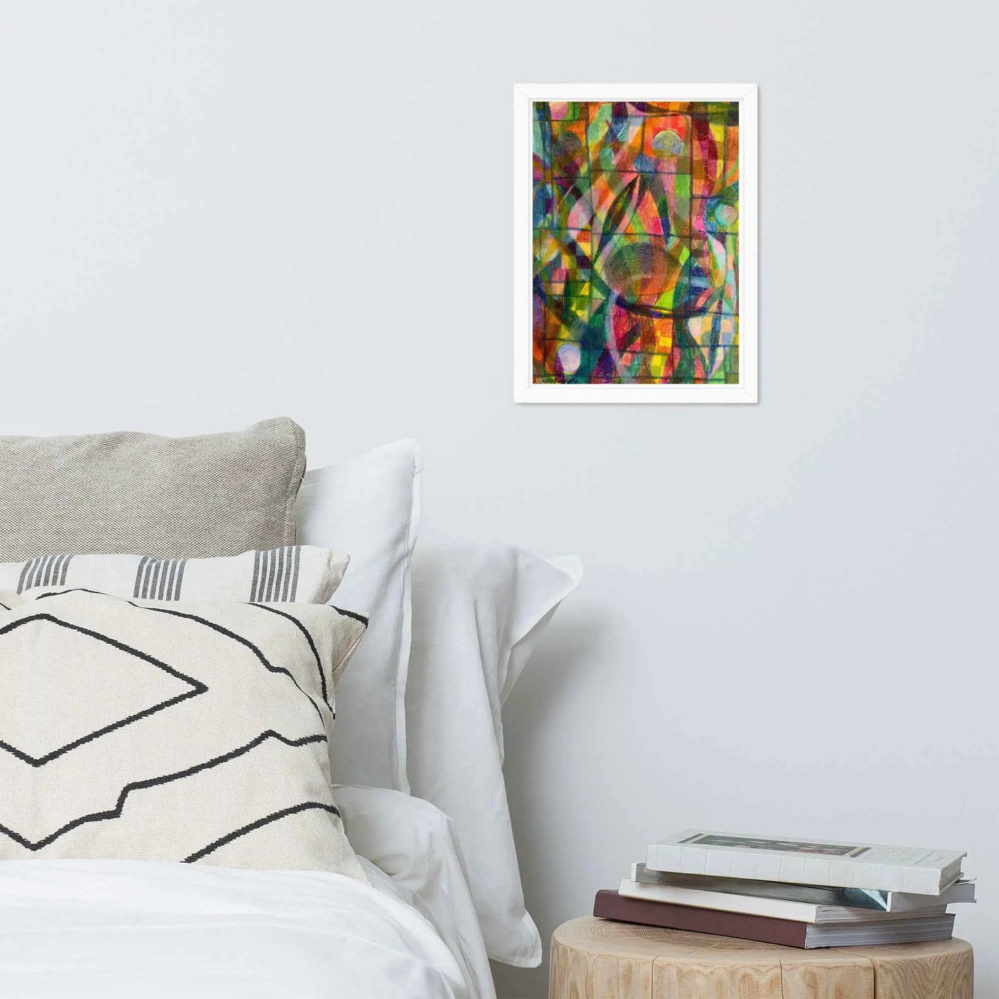 Framed Print - Organic Life - Abstract Colorful Geometric