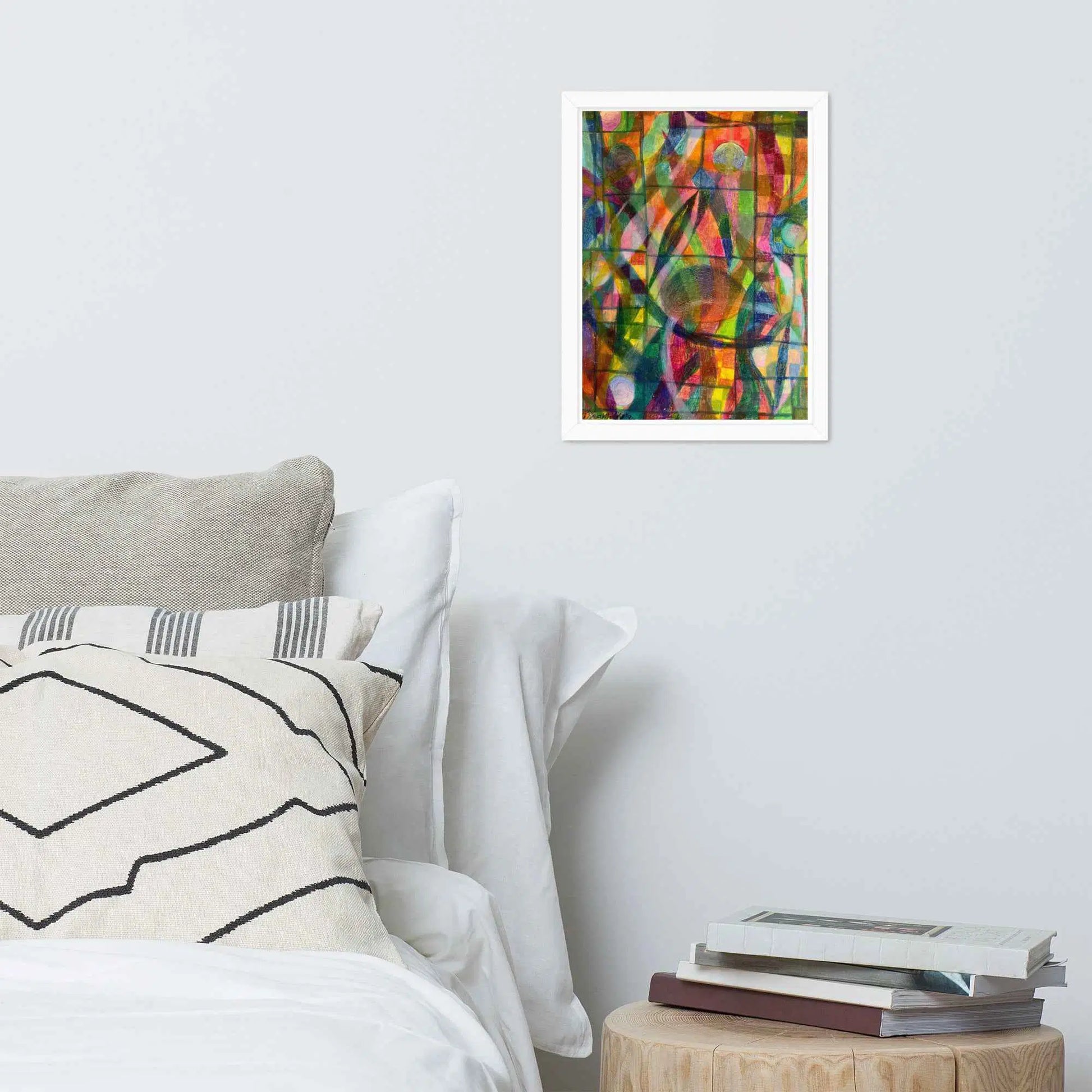 Framed Print - Organic Life - Abstract Colorful Geometric