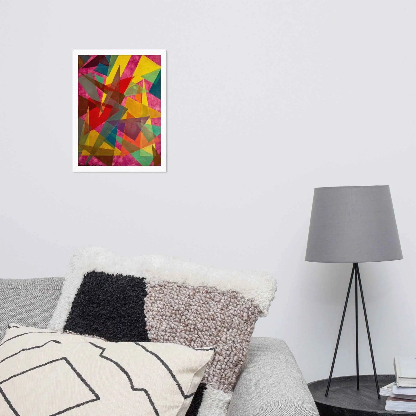 Framed Print - In The Wine Glass - Geometric Abstract