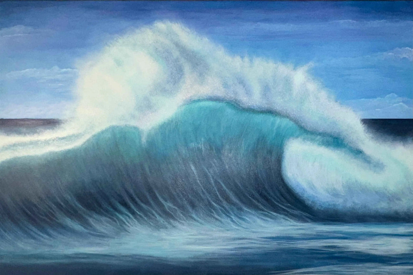 Good Hope – Large Contemporary Ocean Wave Oil Painting