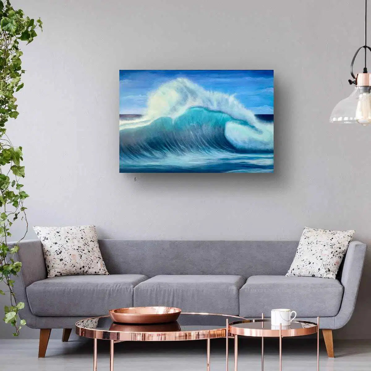 Good Hope – Large Contemporary Ocean Wave Oil Painting
