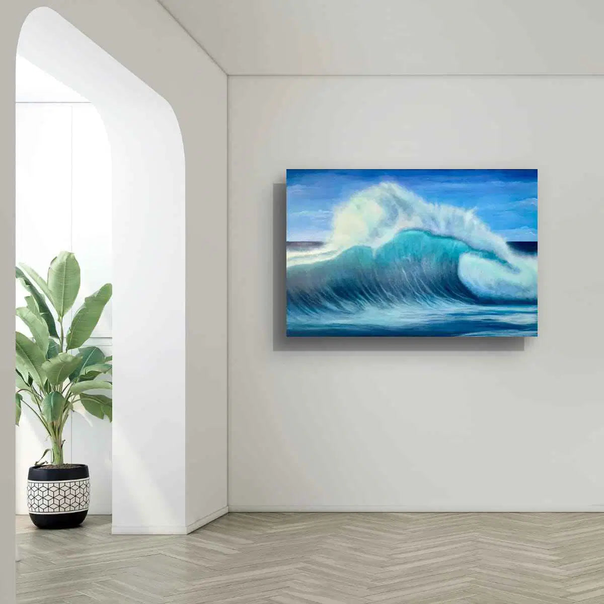 Good Hope – Large Contemporary Ocean Wave Oil Painting