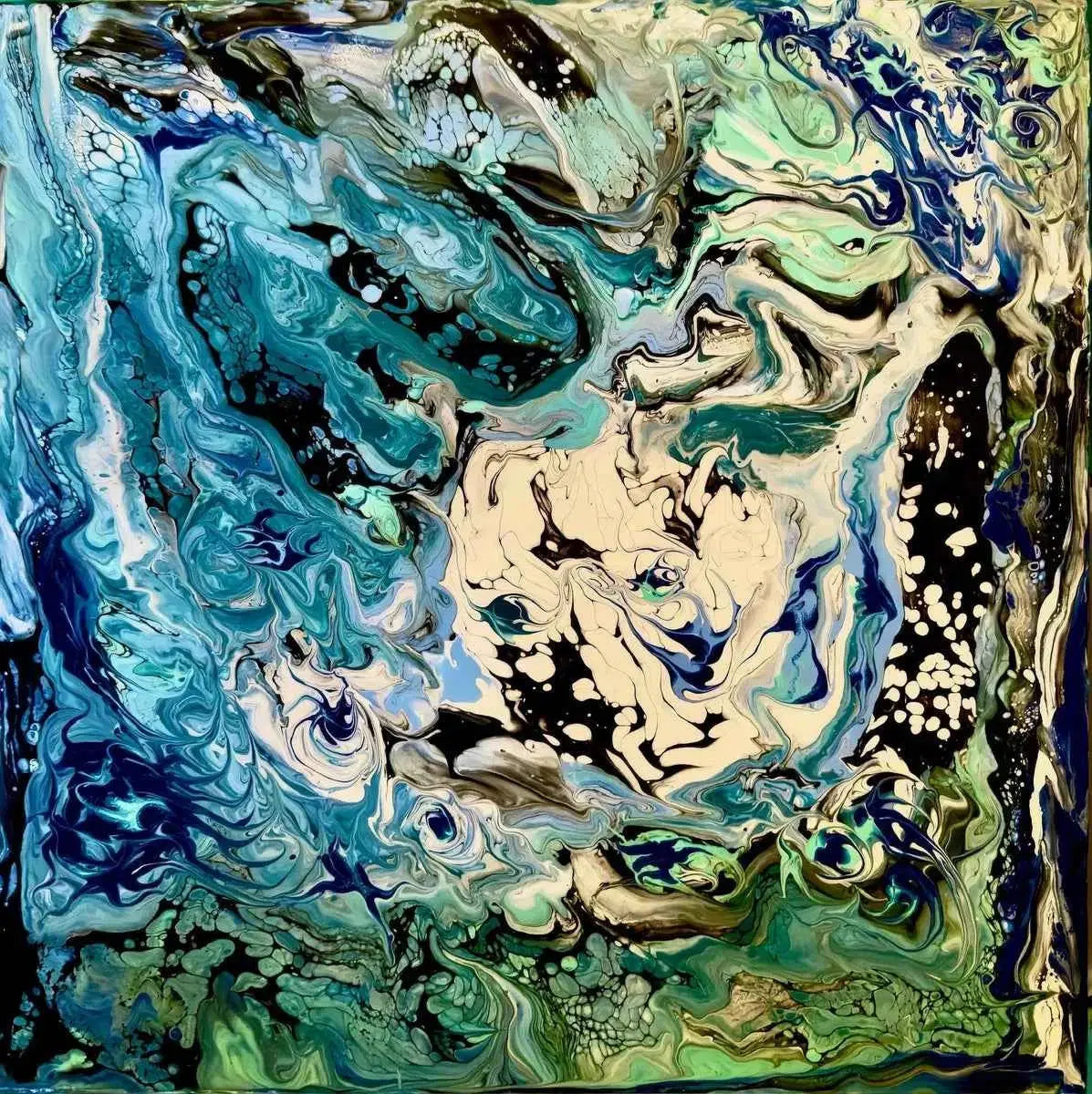 Original Painting - Tectonic - Fluid Abstract Geologic Art