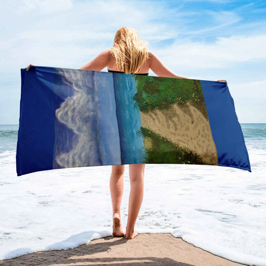 Towel - Edge of Calm - Coastal Pathway Seascape