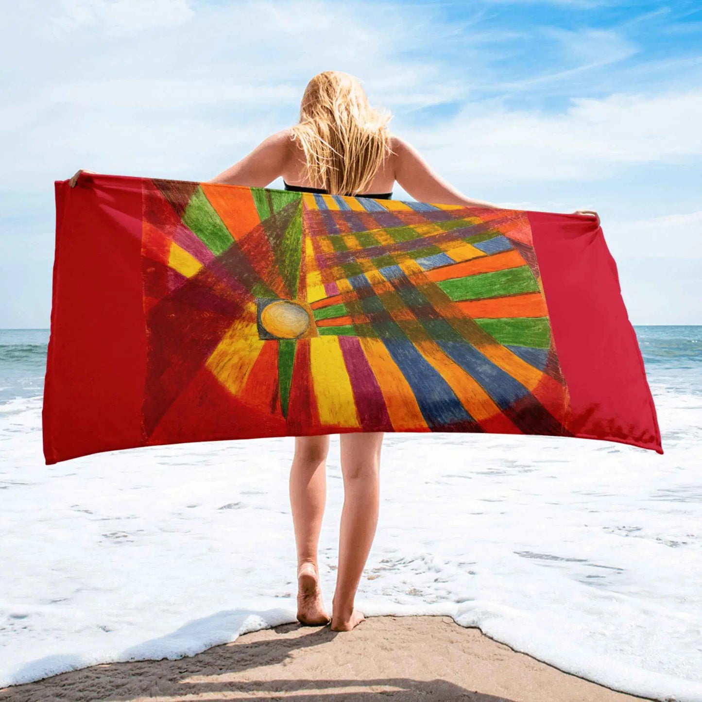 Towel - Solar Burst - Geometric Abstract Sunburst