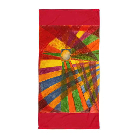 Towel - Solar Burst - Geometric Abstract Sunburst