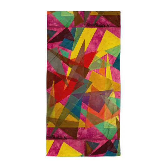 Designer Towel - In The Wine Glass - Geometric Abstract