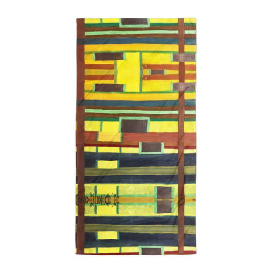 Towel - City in Grids - Geometric Abstract Urban