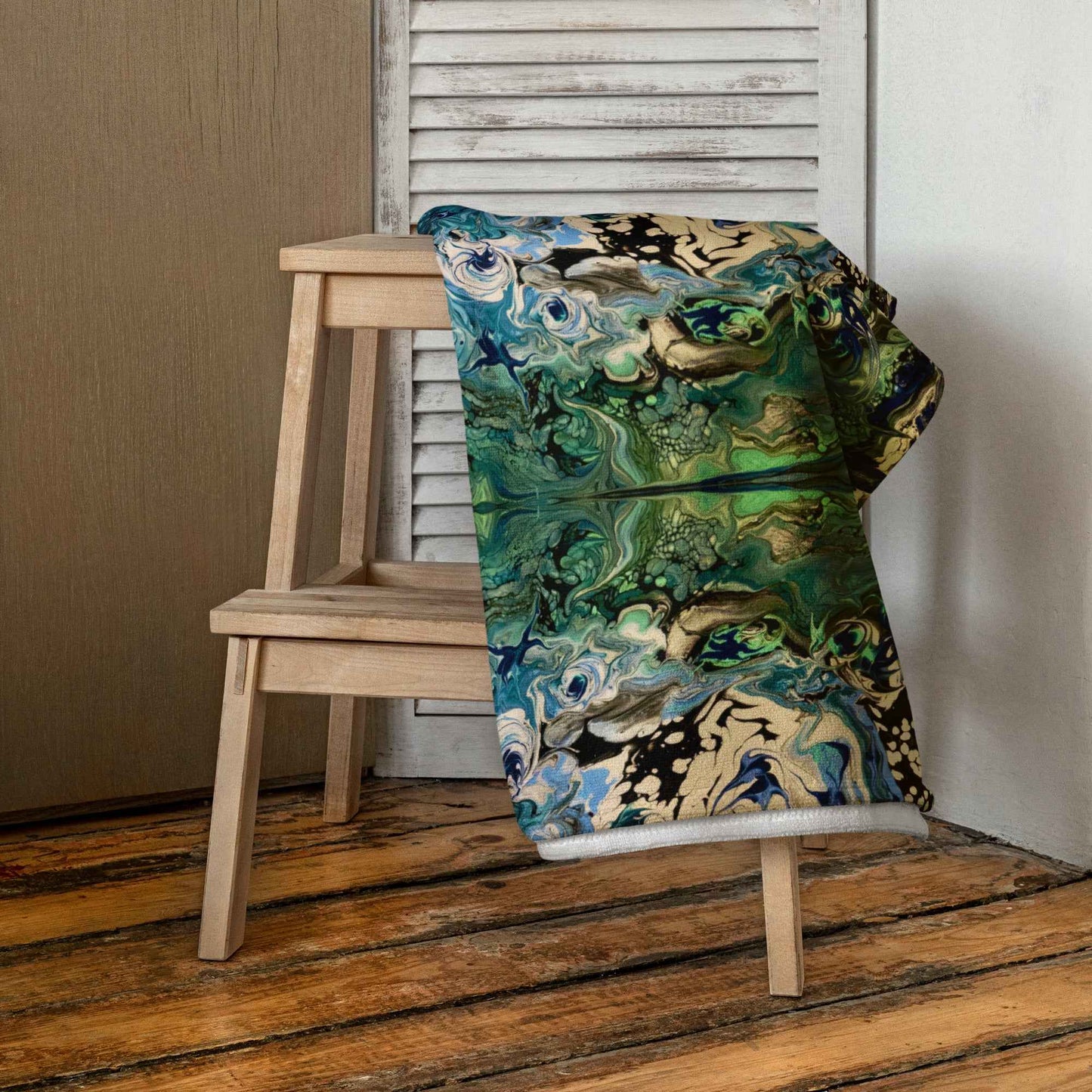 Beach Towel - Tectonic - Fluid Abstract Geologic Art