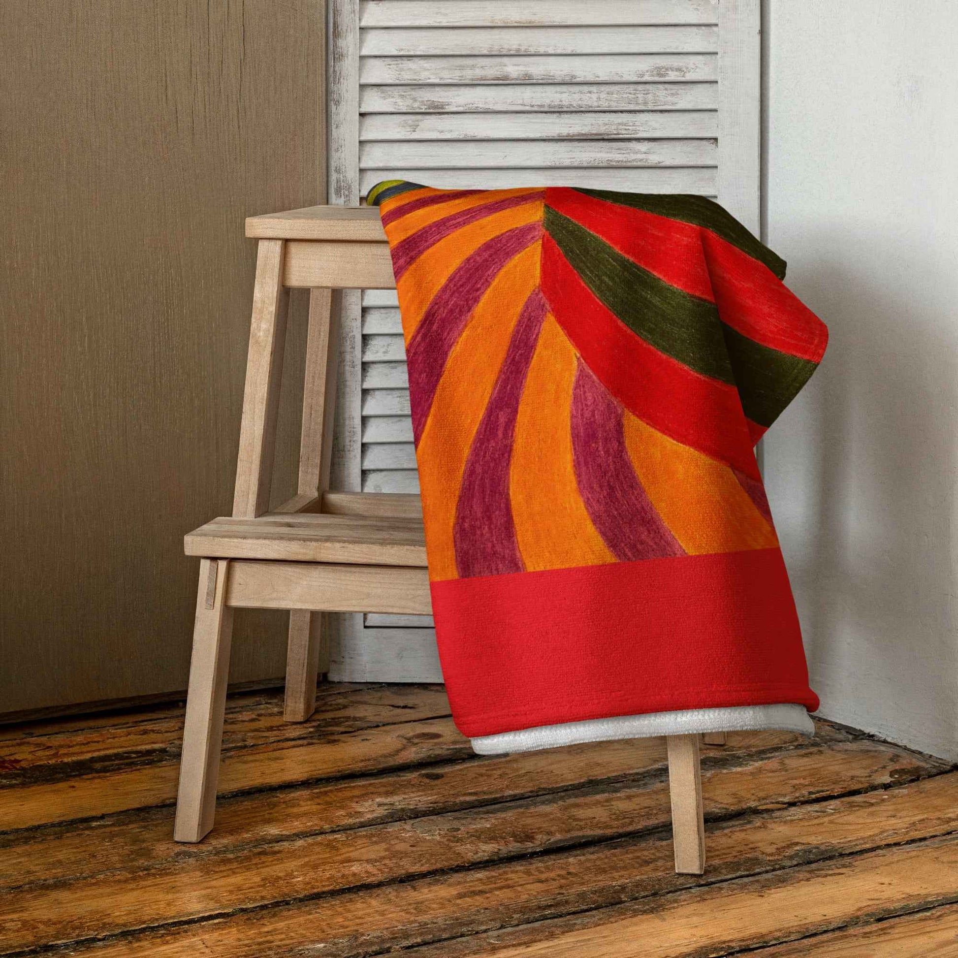 Towel - No Brake Zone - Op Art Geometric Motion