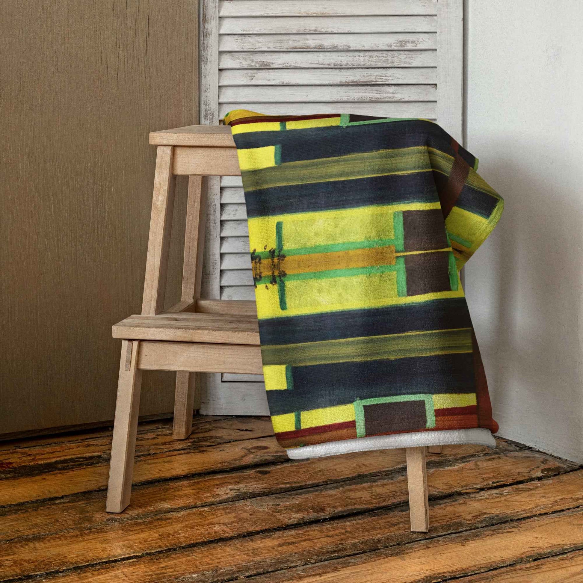 Towel - City in Grids - Geometric Abstract Urban