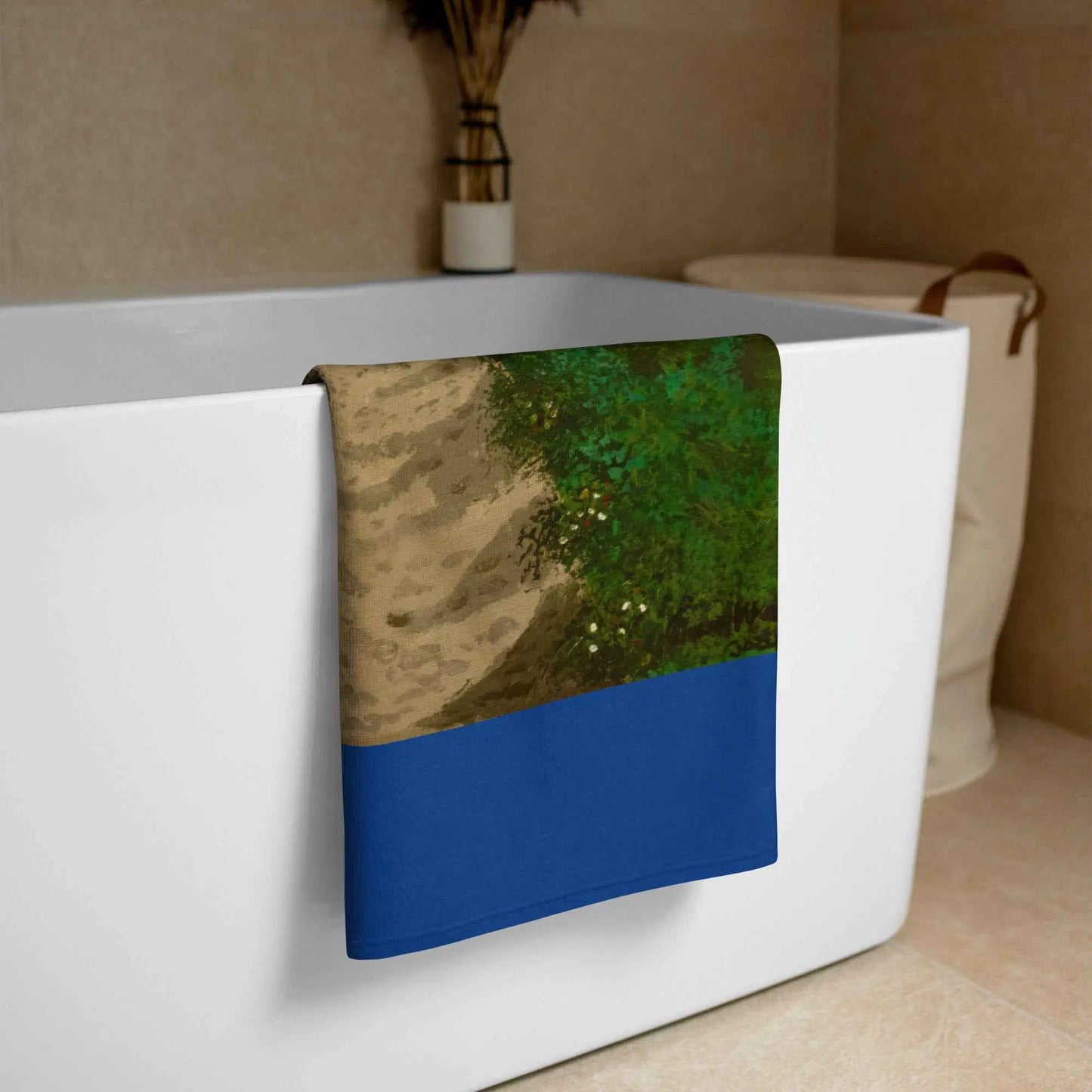Towel - Edge of Calm - Coastal Pathway Seascape