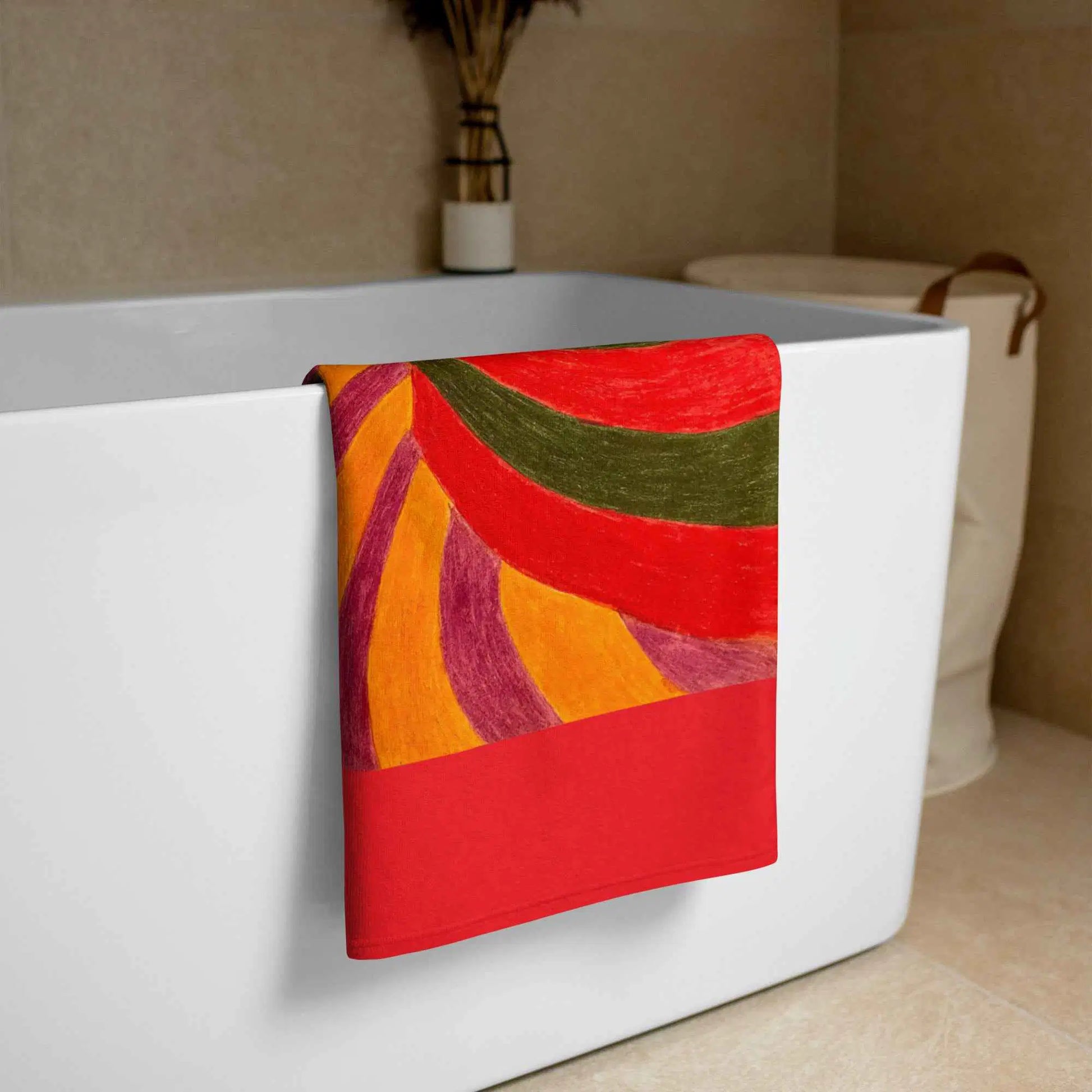 Towel - No Brake Zone - Op Art Geometric Motion