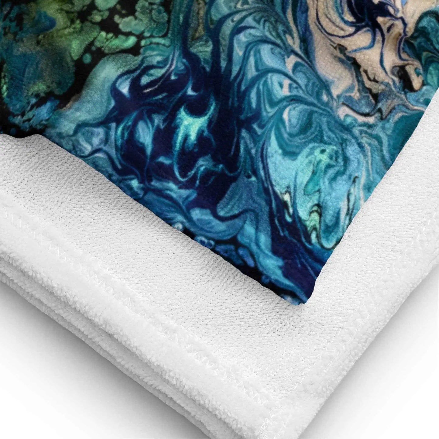 Beach Towel - Tectonic - Fluid Abstract Geologic Art