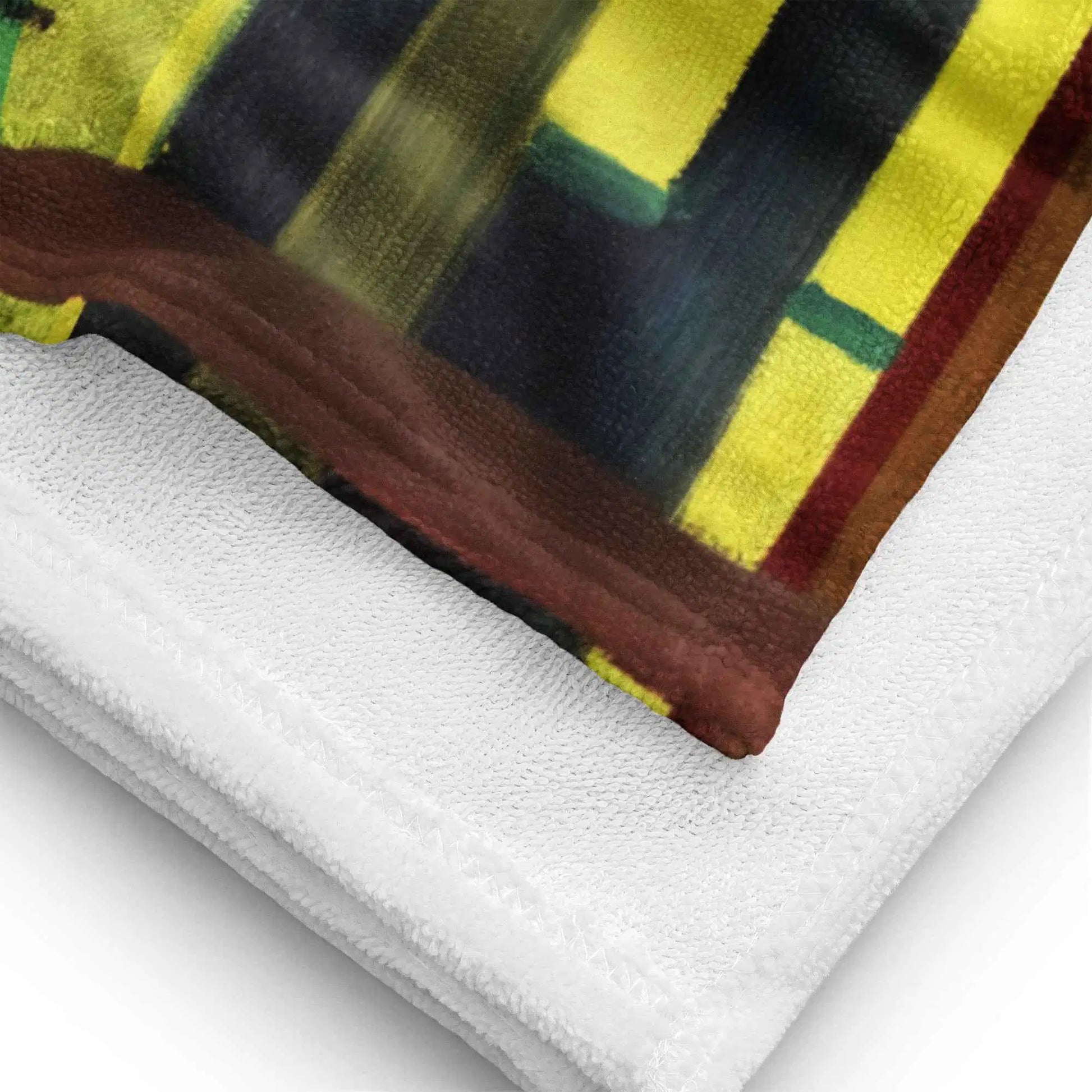 Towel - City in Grids - Geometric Abstract Urban