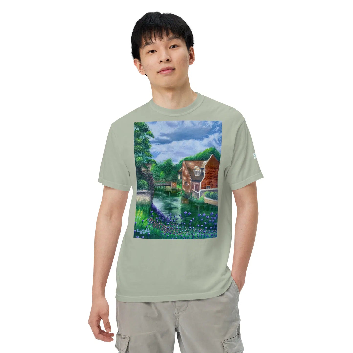 Unisex T-Shirt - River Melody - Impressionist Landscape Art - Eman's Gallery