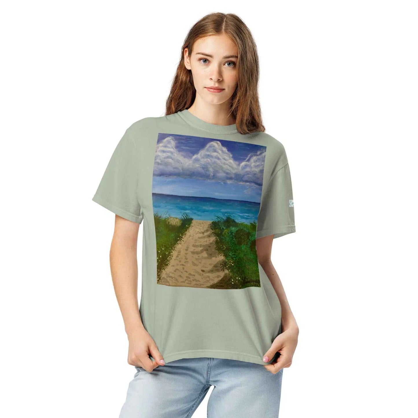 Unisex T-Shirt - Edge of Calm - Coastal Pathway Scene