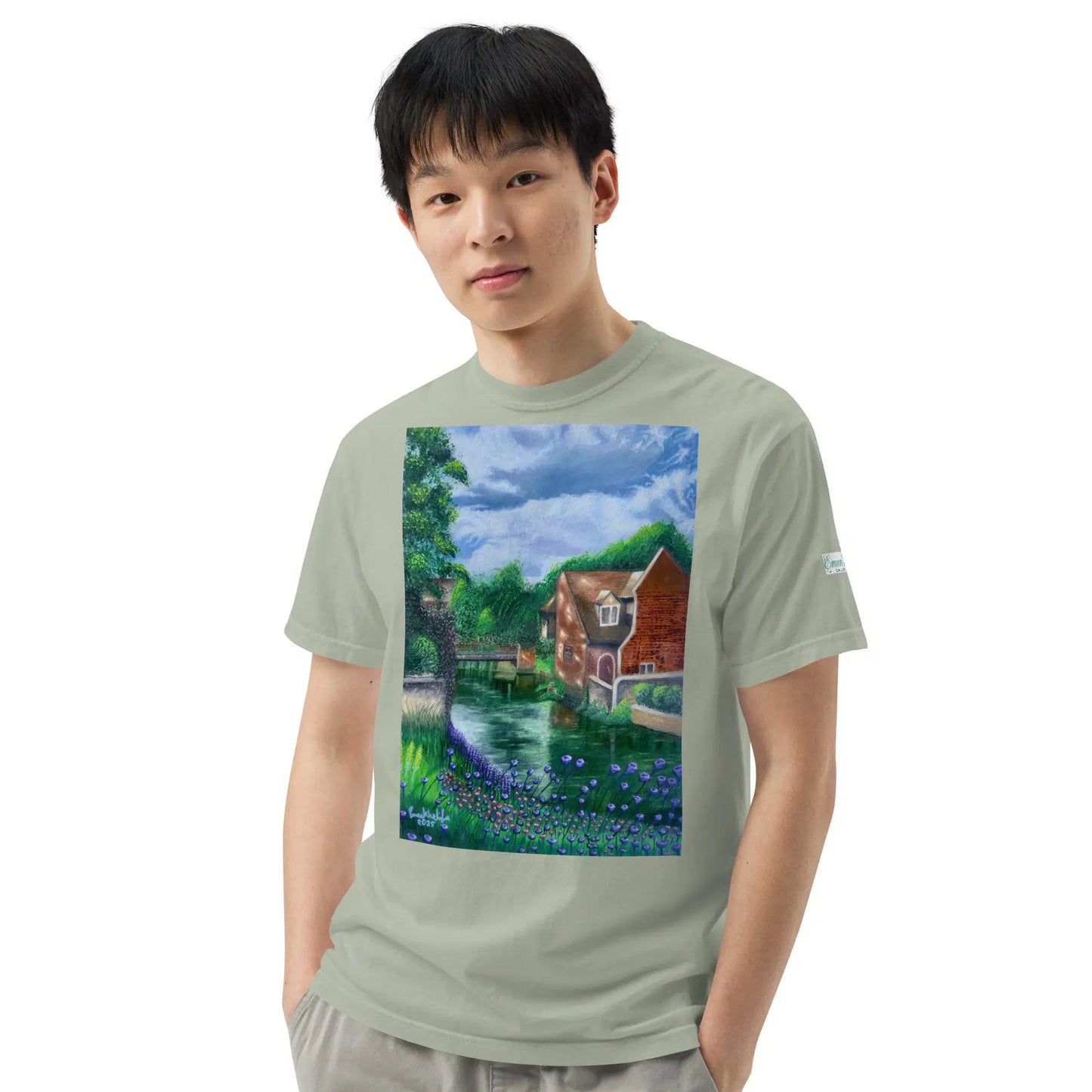 Unisex T-Shirt - River Melody - Impressionist Landscape Art - Eman's Gallery