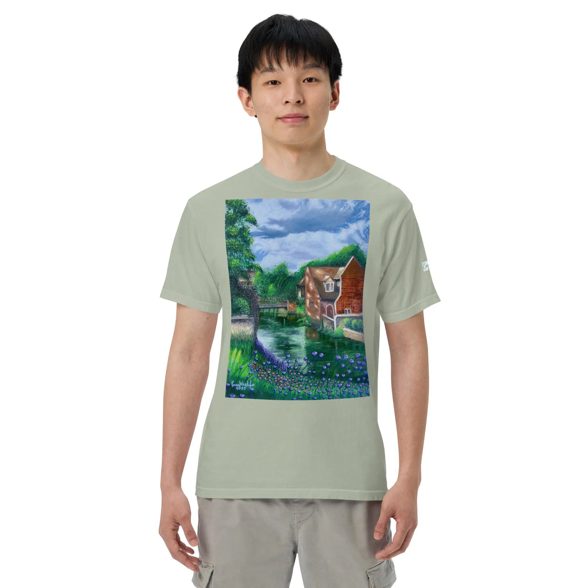 Unisex T-Shirt - River Melody - Impressionist Landscape Art - Eman's Gallery