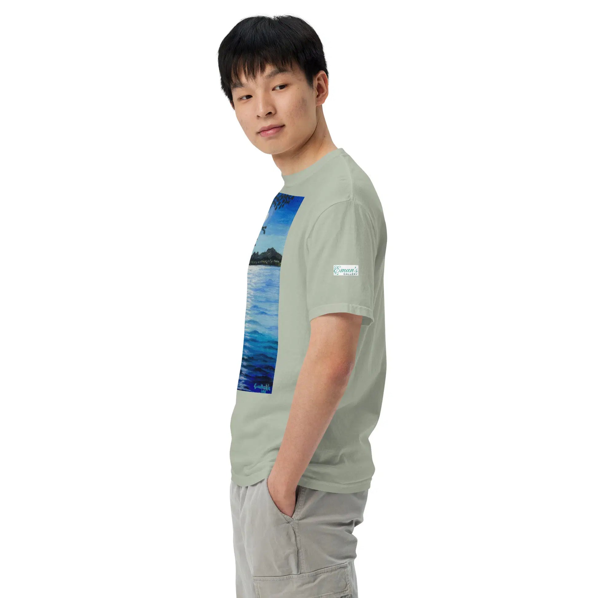 Unisex T-Shirt - Nocturned - Tonalism Moonlit Night Scene - Eman's Gallery