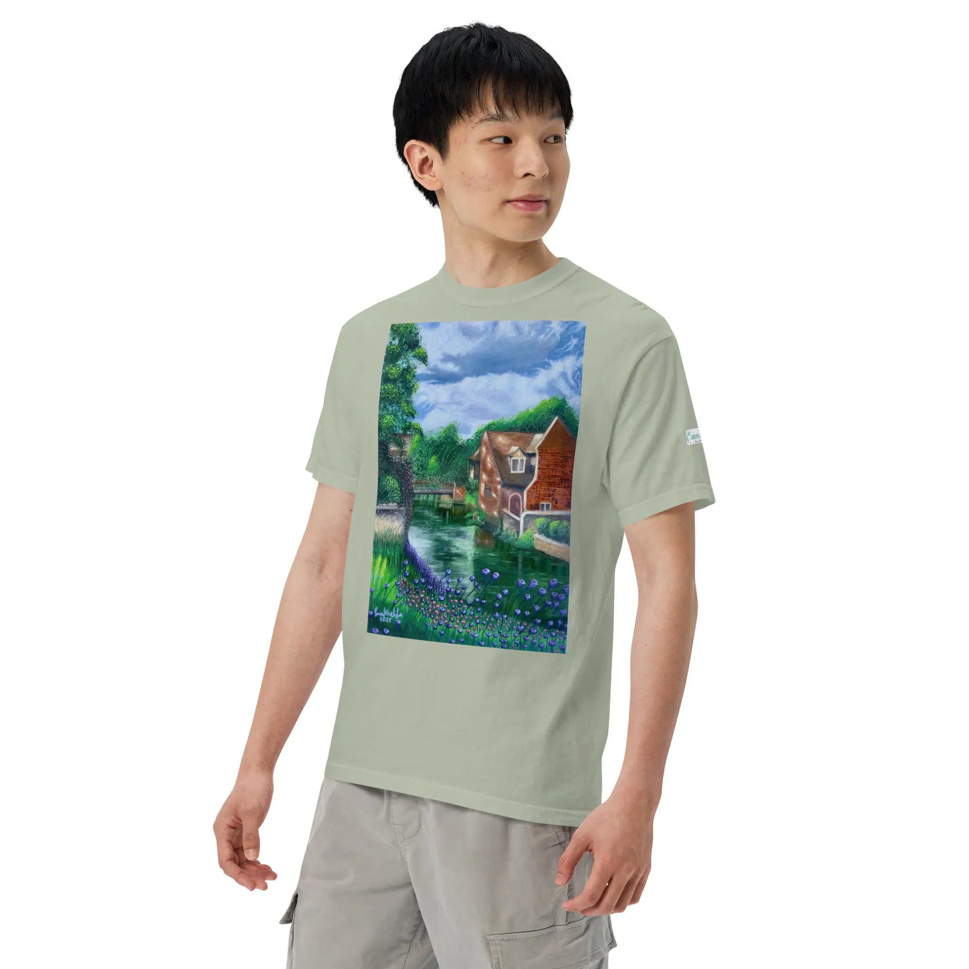 Unisex T-Shirt - River Melody - Impressionist Landscape Art - Eman's Gallery