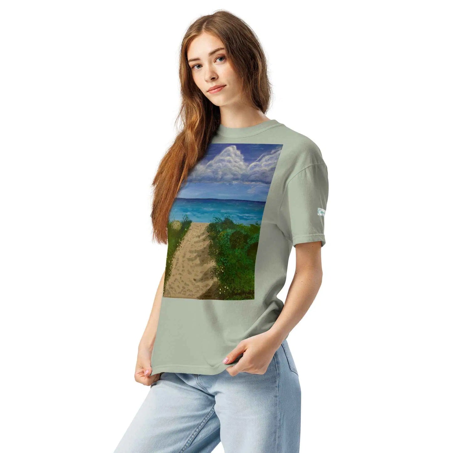 Unisex T-Shirt - Edge of Calm - Coastal Pathway Scene