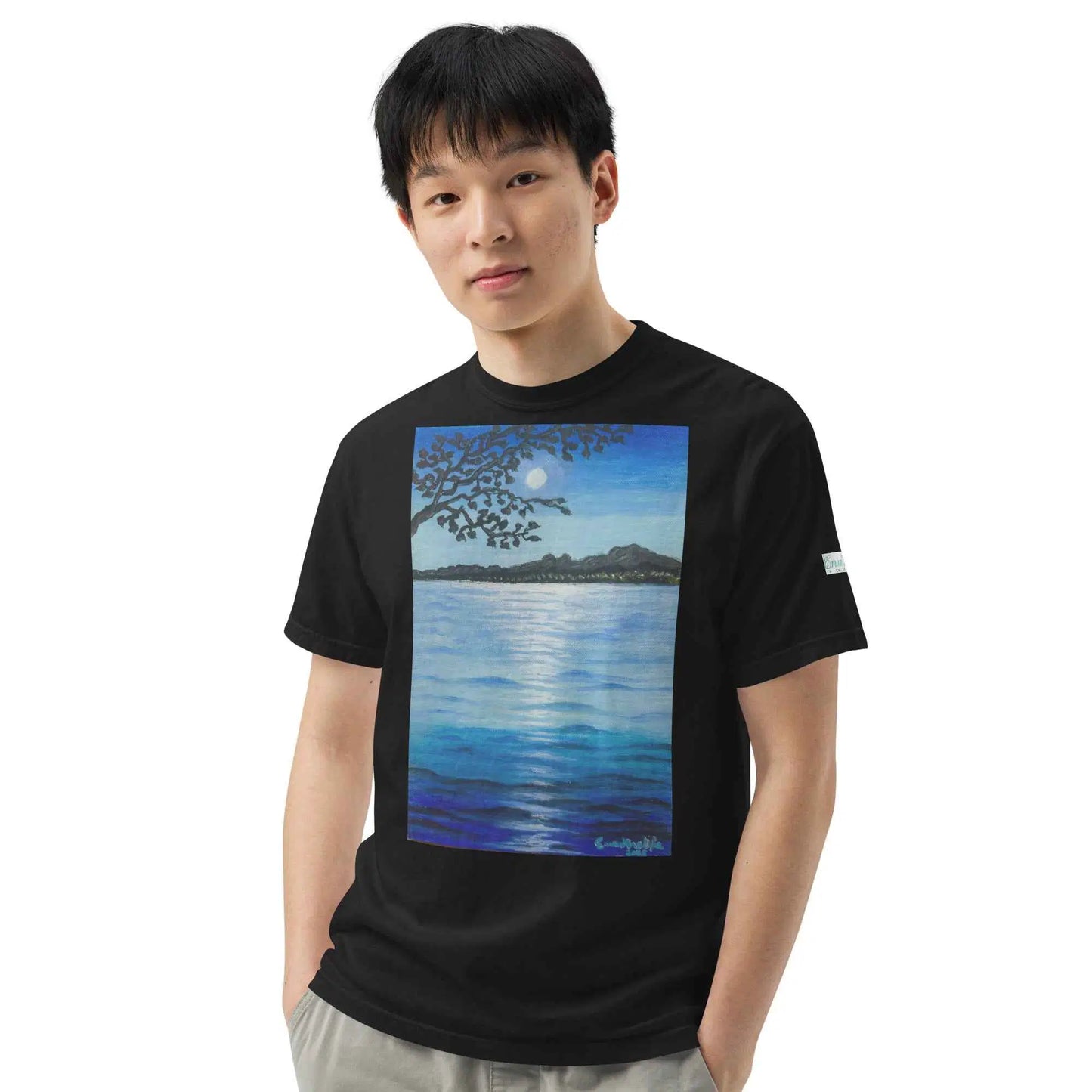 Unisex T-Shirt - Nocturned - Tonalism Moonlit Night Scene