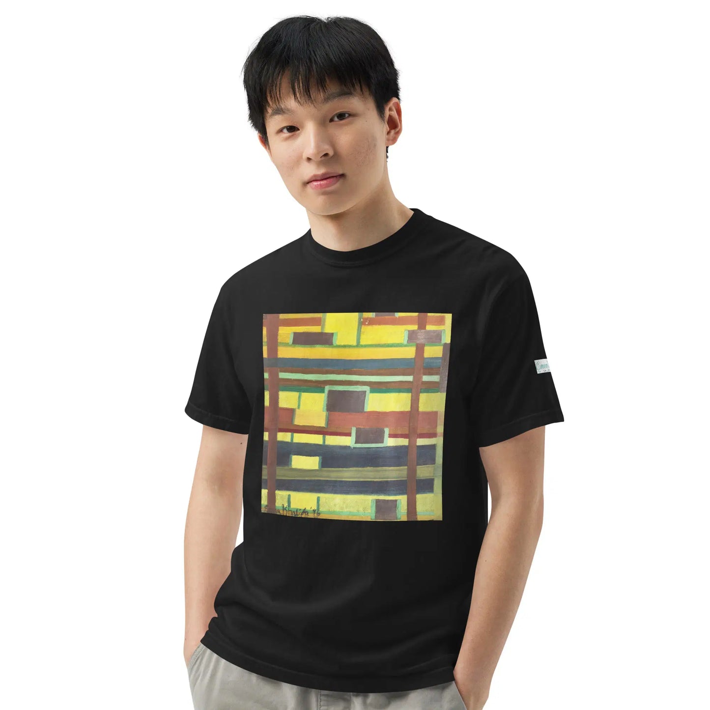 Unisex T-Shirt - City in Grids - Geometric Abstract Urban - Eman's Gallery
