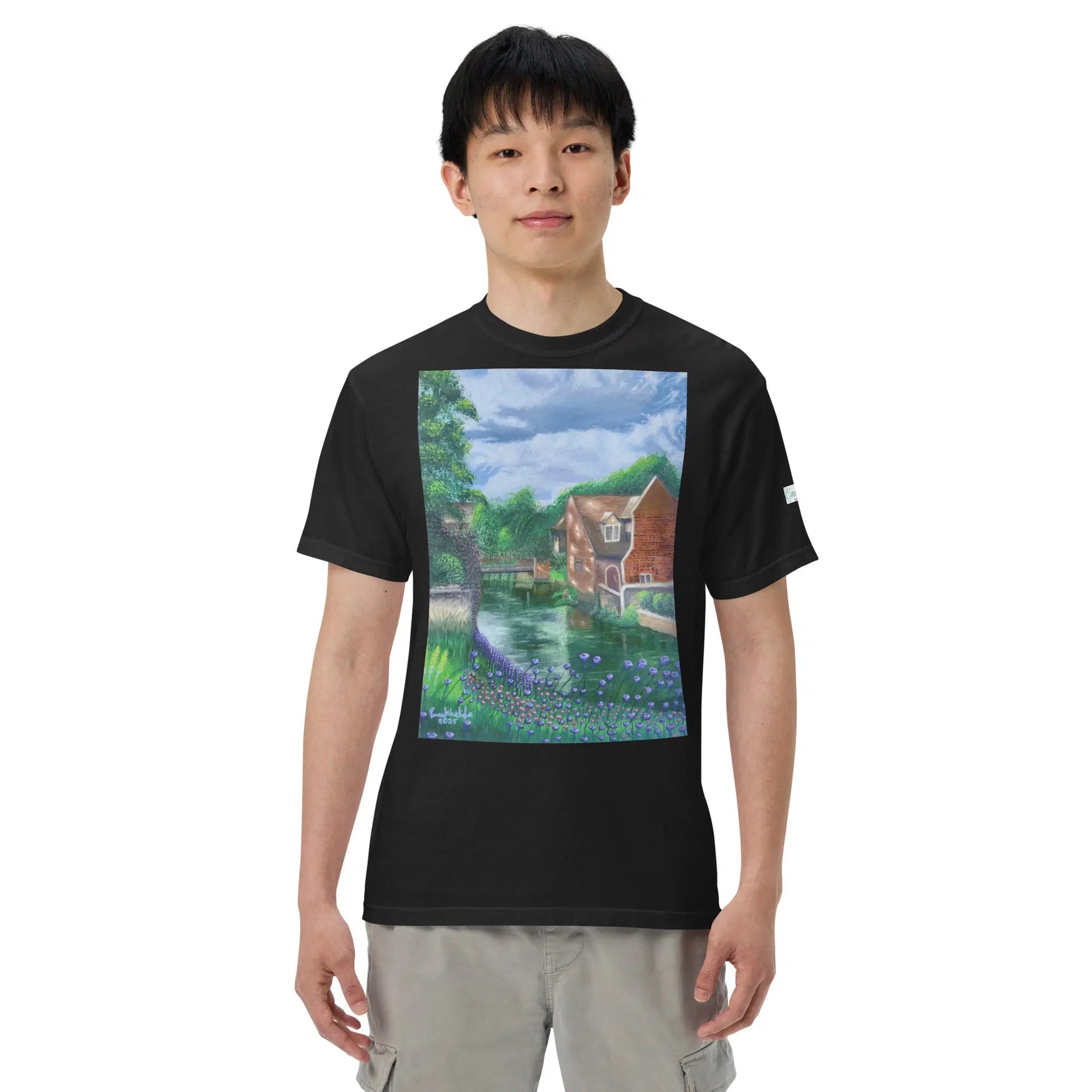 Unisex T-Shirt - River Melody - Impressionist Landscape Art - Eman's Gallery
