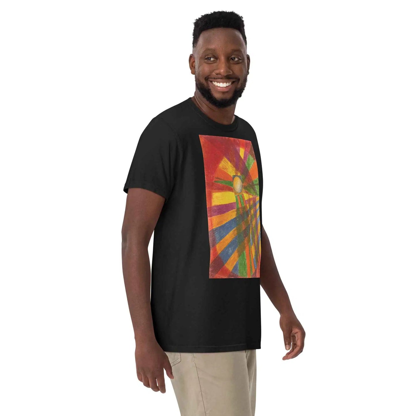 Unisex T-Shirt - Solar Burst - Geometric Abstract Sunburst