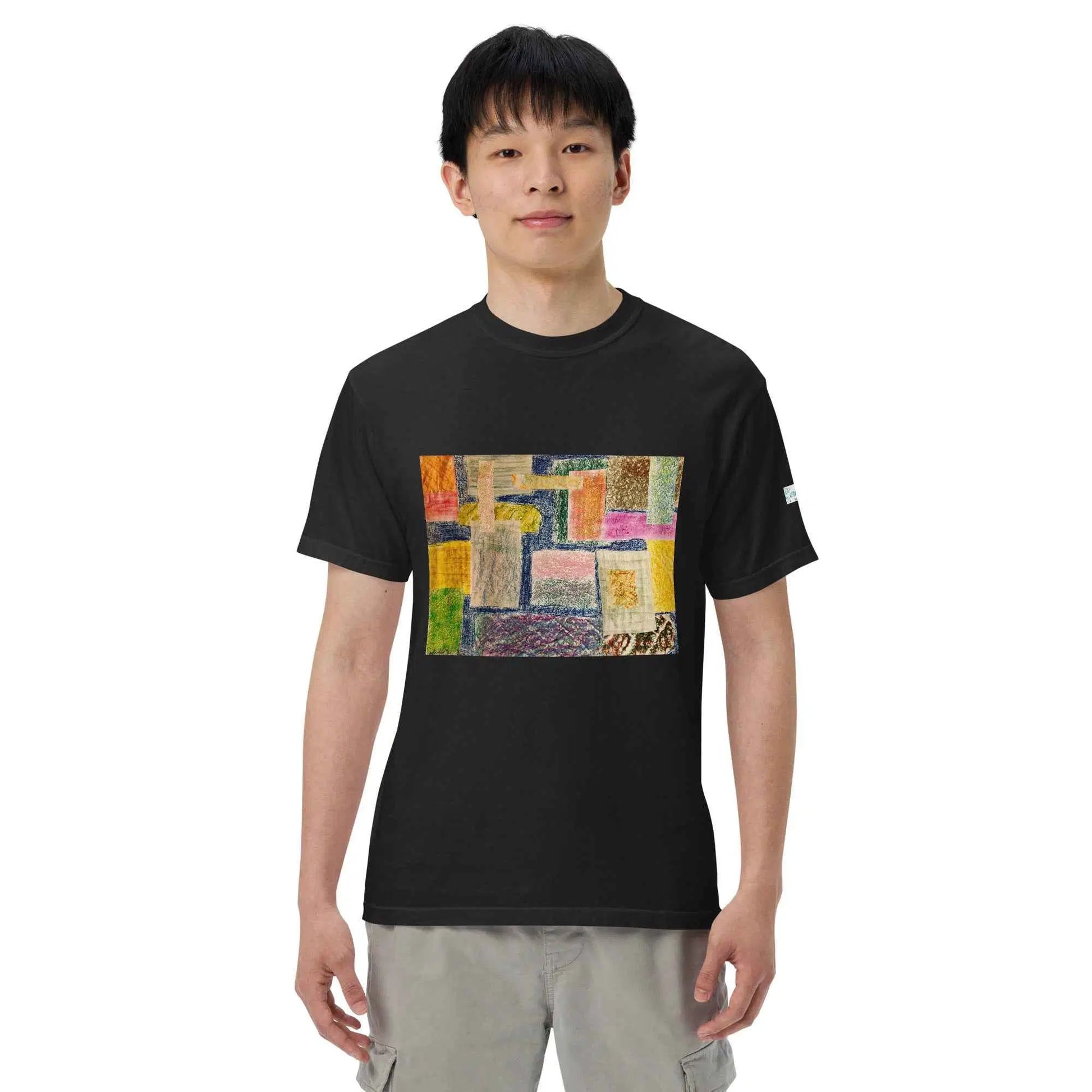 Unisex T-Shirt - The Hearth Quilt - Folk Abstract Patchwork
